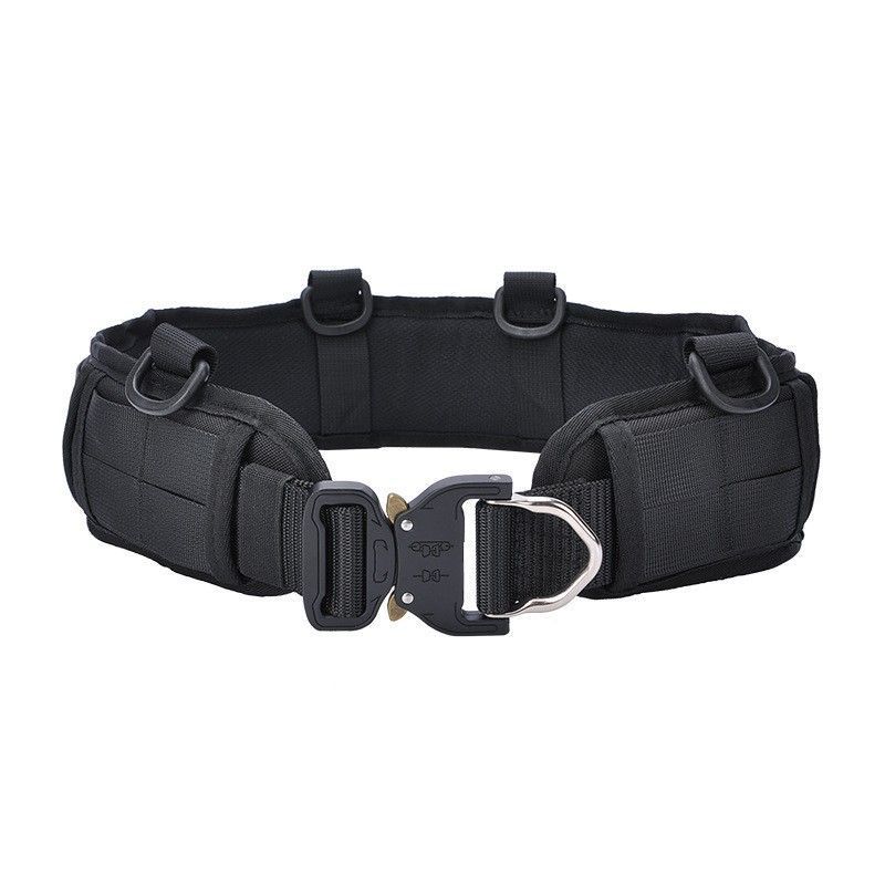 Fishing Belt - حزام صيد تكتيكي أسود مبطن، قابل