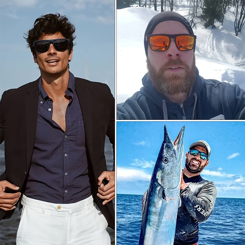 1/3 قطع نظارات شمسية مربعة كلا - مراجعة Fishing Sunglasses Polarized وسعره